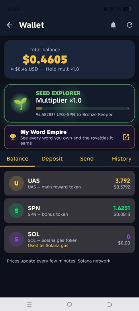 On-chain wallet